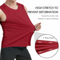 Haimont Men's UPF 50 Rash Guard Swim Tank Top Workout Muscle Tee Red Size M by Deal US
