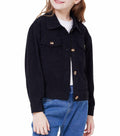 WULFUL Girl's Corduroy Button Down Jacket Brown Fall Outerwear Size 5-6Y by Deal US