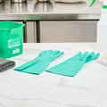 Clean Tek Professional 15 Mil Small Green Nitrile Gloves 1 Pair by Deal US