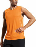 Haimont Sleeveless Workout Shirt UPF 50+ Quick Dry Orange Size XXL by Deal US