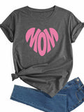 Walsilk Mother's Day Floral Graphic T-Shirt for Women Grey-01 Size S by Deal US