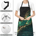 CIAIDU Art Colorful Mushroom Kitchen Bib Apron with 2 Pockets Size 28x33in by Deal US