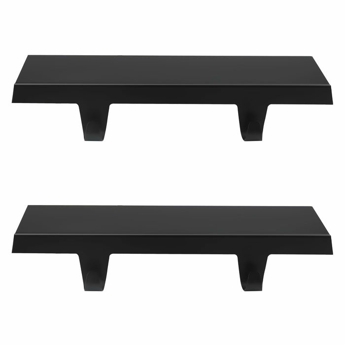 EBANKU Christmas Stocking Holders Set of 2 Gold Stainless Steel Mantle Hangers by Deal US