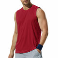 Haimont Men's UPF 50 Rash Guard Swim Tank Top Workout Muscle Tee Red Size M by Deal US
