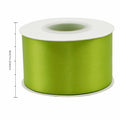 Simplegoal Double Face Olive Green Satin Ribbon 2in x 50yd Polyester by Deal US
