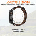 hemsut h Hoop and Loop Wide Watch Band Compatible Garmin Venu Brown/2 Size 45mm by Deal US