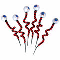 IRCOR Eyeball Twist Sticks Halloween Decorations Red+Black 6 Pack by Deal US