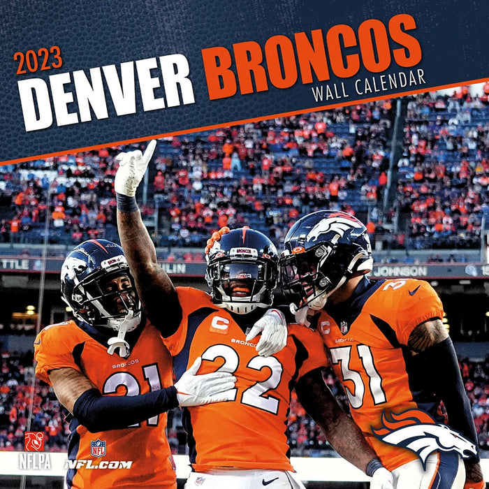 Denver Broncos 2023 Team Wall Calendar 12x12 NFL Football by Deal US