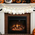 LGGbaodan Handmade Halloween Ghost Wooden Beads Garland 7.2Ft White Decor by Deal US