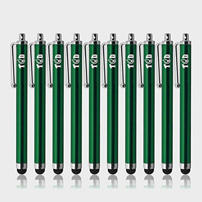 THE CASE DOCTOR TCD 10-Pack Green Stylus Pen Set Universal Capacitive by Deal US