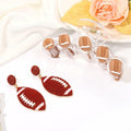 ANGLESJELL Football Baseball Hair Claw Clips Beaded Clear Nonslip Large D by Deal US