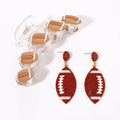 ANGLESJELL Football Baseball Hair Claw Clips Beaded Clear Nonslip Large D by Deal US