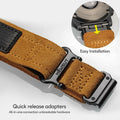hemsut h Hoop and Loop Wide Watch Band Compatible Garmin Venu Brown/2 Size 45mm by Deal US