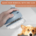 NAHANGPET 4-in-1 Rechargeable Cat Steam Brush Shedding Comb Blue by Deal US