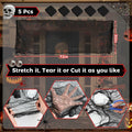 PinCute Halloween Decorations 5 Pack Creepy Cloth 30x72in Black Spider Web by Deal US