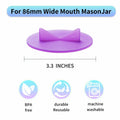 YOBNKU Fermentation Lids Silicone Airlock Caps Green 4 Pack Wide Mouth Jar by Deal US