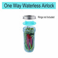 YOBNKU Fermentation Lids Silicone Airlock Caps Green 4 Pack Wide Mouth Jar by Deal US