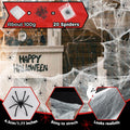 PinCute Halloween Decorations 5 Pack Creepy Cloth 30x72in Black Spider Web by Deal US