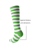 Cerebro Kids Knee High Athletic Cotton Socks Striped 3 Pairs Blue 6-10Y by Deal US