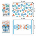 Croar Kitchen Dish Towels Set 2 Coastal Starfish Coral 18x26 in by Deal US