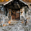PinCute Halloween Decorations 5 Pack Creepy Cloth 30x72in Black Spider Web by Deal US