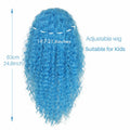 Miss U Hair Girls Long Curly Blue Wig Child Size by Deal US