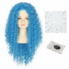 Miss U Hair Girls Long Curly Blue Wig Child Size