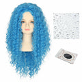 Miss U Hair Girls Long Curly Blue Wig Child Size by Deal US