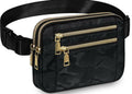 ZORFIN Fanny Pack Crossbody Belt Bag Adjustable Strap Camo Black One_Size by Deal US