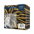 PAW Linen-Feel Paper Napkins 16x16 Golden Leaves Design 50 Pieces by Deal US