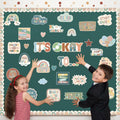 Weekgrat 65 Pc Affirmation Station Motivational Bulletin Board Set Groovy Style by Deal US