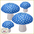 Lotus Mann 3PCS Large Navy Blue Mushroom Paper Lanterns Rustic Birthday Decor by Deal US