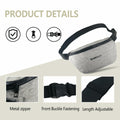 Rasfalo Fanny Pack Crossbody Bag Adjustable Belt Large Black Style 02 by Deal US