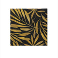 PAW Linen-Feel Paper Napkins 16x16 Golden Leaves Design 50 Pieces by Deal US