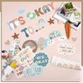 Weekgrat 65 Pc Affirmation Station Motivational Bulletin Board Set Groovy Style by Deal US