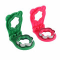 2Pcs Sandwich Cutter and Sealer Flower Shape Stainless Steel Green Red by Deal US