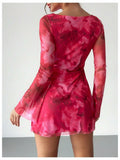 Milumia Women's Floral Bell Sleeve Mini Dress Boat Neck Pink Size M by Deal US