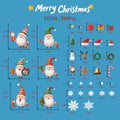 XISHIUYIS 396Pcs Christmas Window Decorations Removable Clings White by Deal US