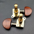 SAPHUE Guitar Tuning Pegs Brown Pearl 6PCS Universal Replacement Keys by Deal US