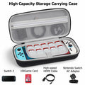 TIGOJH Switch 2 Carry Case with 10 Game Slots & Accessory Pocket Black by Deal US