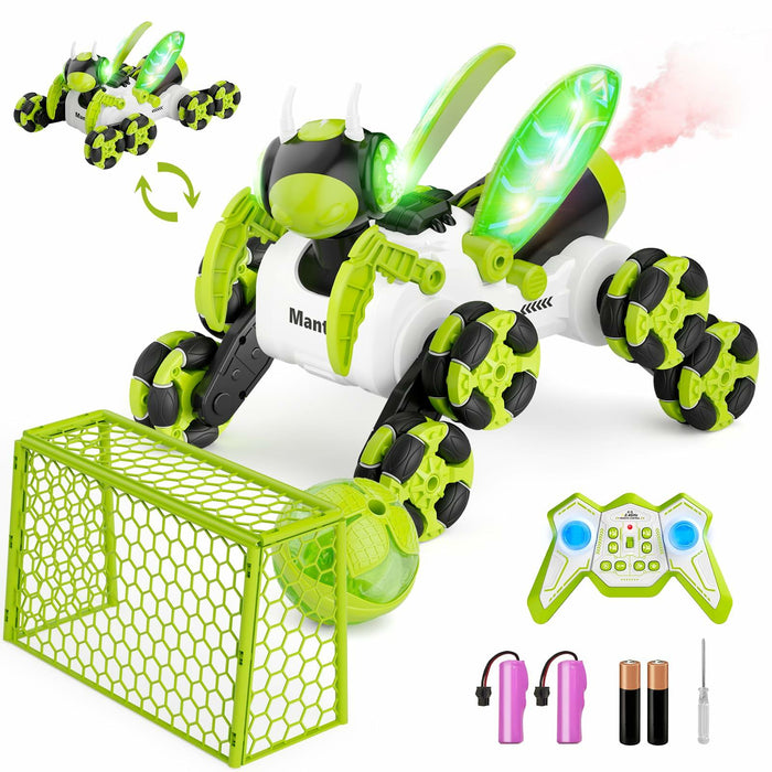 Terucle 8WD Bionic Mantis RC Drift Car 2.4GHz LED Lights Music Spray Green by Deal US