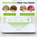 Amz Jet Vacuum Sealer Food LED Touch Digital White 50 Bags Included by Deal US
