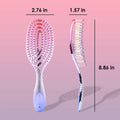 Candybrush Detangling Wet Hair Brush Soft Bristles Anti Static Romantic Amethyst by Deal US