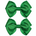 ZOLYCO 3 Inch Glitter Green Hair Bows Clips Alligator Hairpin 2 Count by Deal US