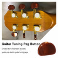SAPHUE Guitar Tuning Pegs Brown Pearl 6PCS Universal Replacement Keys by Deal US