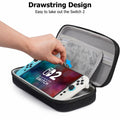 TIGOJH Switch 2 Carry Case with 10 Game Slots & Accessory Pocket Black by Deal US