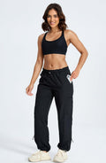 DISCIPBUSH Lightweight Hiking Cargo Pants Women Black Size S by Deal US