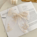 ASIJUNTYECHO Large Lace Hair Bows for Girls Women Tulle Jacquard Clips by Deal US