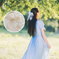 ASIJUNTYECHO Large Lace Hair Bows for Girls Women Tulle Jacquard Clips by Deal US