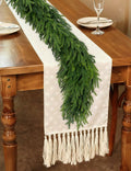 Aurdox 9FT Real Touch Norfolk Pine Garland Green Artificial Christmas by Deal US